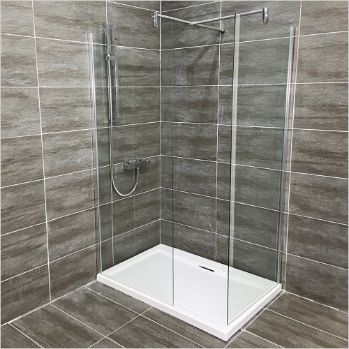 Lakes - Lakes 1200 x 800mm Wetroom Including Shower Tray