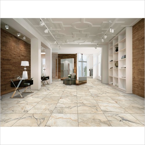 Tecaz - Marmo Silvestre Beige 60 x 60cm Matt Wall & Floor Tile