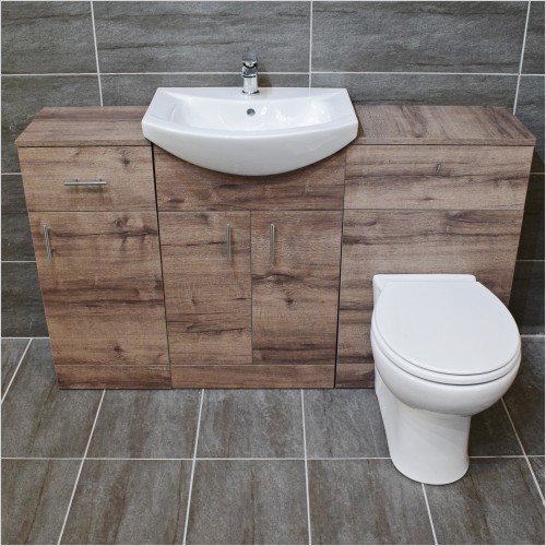 St. Moritz - Moritz 1350mm Walnut Vanity Set
