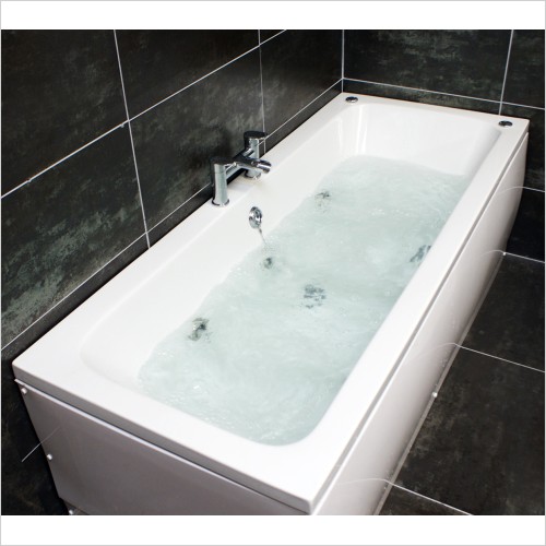 Reflections - Jenny Square 1700 x 700mm Bath With 6 Jet Whirlpool System