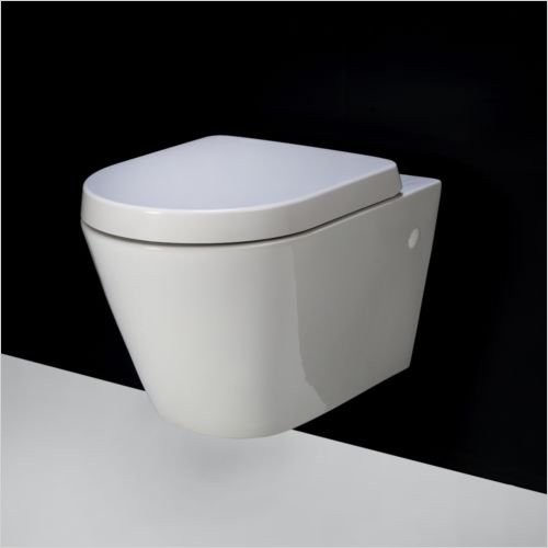 Rak - Resort Rimless Wall Hung WC Pan With Frame Kit & Flush Plate