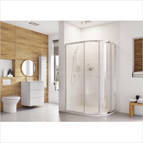 Roman Showering - Haven6 2 Door Offset Quadrant 800 x 900mm
