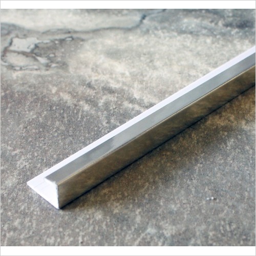 Tecaz - Chrome Finish End Cap for 10mm Thick Shower Boards