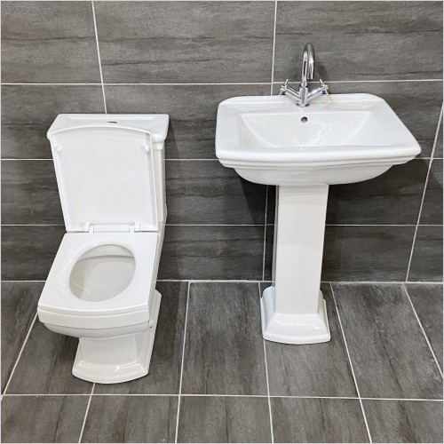 Reflections - Hemsley Deco Style Basin & Toilet Set