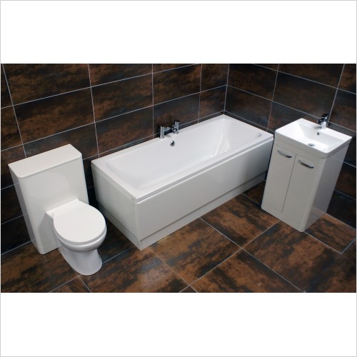 Reflections - Jenny Perla 1000mm White Gloss Vanity Set Suite