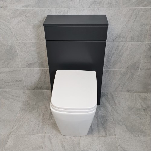 Gems - Moonstone Lucca 500mm WC Unit in Matt Dark Grey