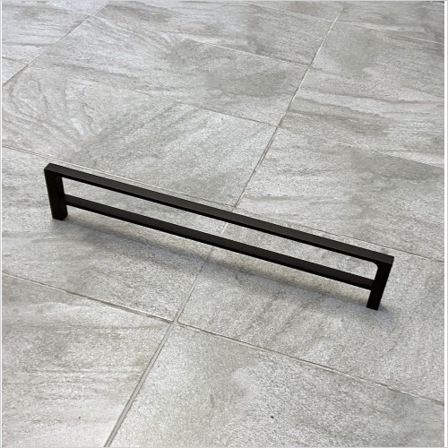 Tecaz - Mondella Vivace Black Vogue Double Towel Rail 600mm