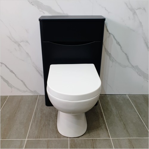 Gems - Moonstone 500mm WC unit in Satin Black