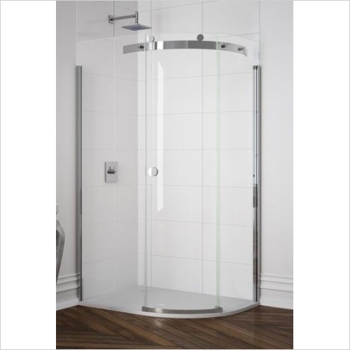 Merlyn - 10 Series 1 Door Offset Quad 1200 x 800mm RH Incl Tray
