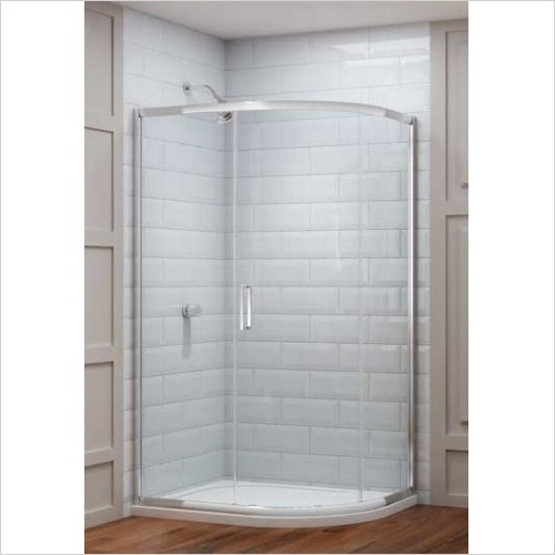 Merlyn - 8 Series 1 Door Offset Quad 1400 x 800mm Incl Tray LH