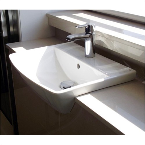 Rak - Summit 50cm Semi Recessed Basin 1th