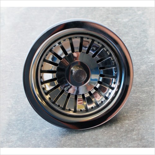 Tecaz - 90mm Basket Strainer Waste for Ceramic Kitchen Sink