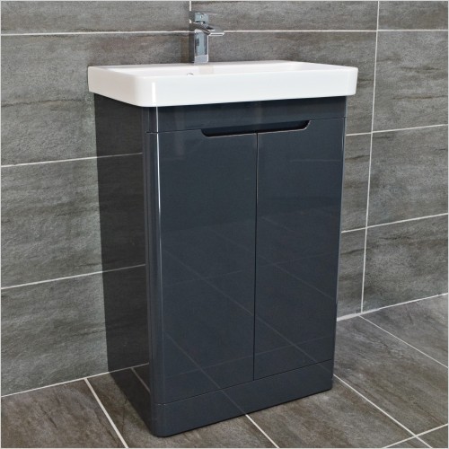 St. Moritz - Rio 550mm Anthracite Gloss Vanity Unit