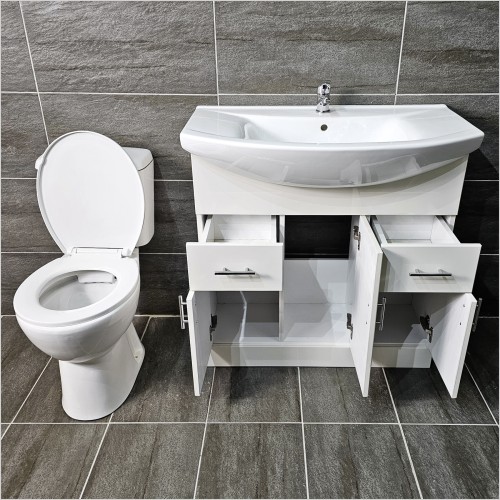 Reflections - 750mm Vanity Unit & Ginny Rimless Toilet Set