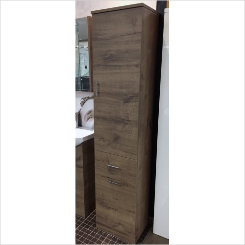 St. Moritz - Copenhagen Walnut Finish Tall Boy Bathroom Unit