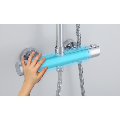 Reflections - Derwent Round Thermostatic Shower Mixer Dual Head