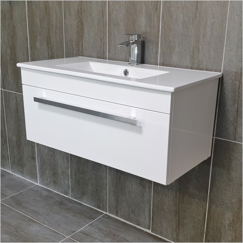 Reflections - Nicole 800mm Wall Hung Vanity Unit with Basin