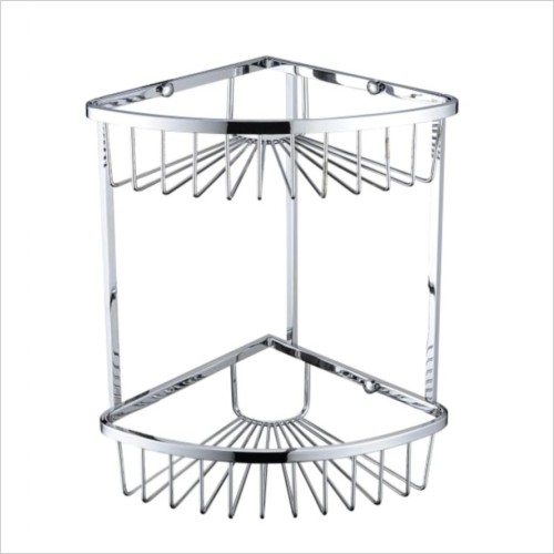 Heritage Bathrooms - 2 Tier Wire Basket 320 x 200 x 200mm