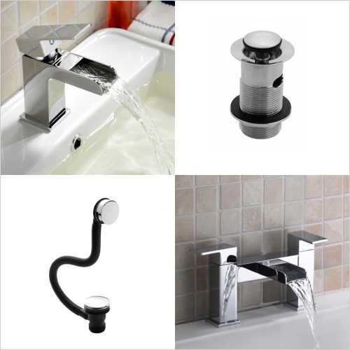 Reflections - Design B Tap Pack Including Basin Mono & Bath Filler