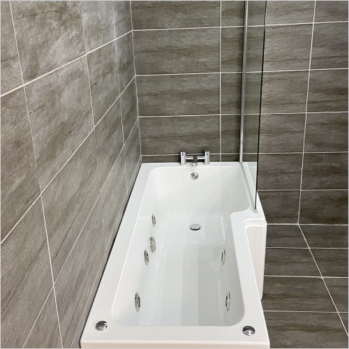Reflections - Erika Amy L Shaped Whirlpool Showerbath Suite Right Hand