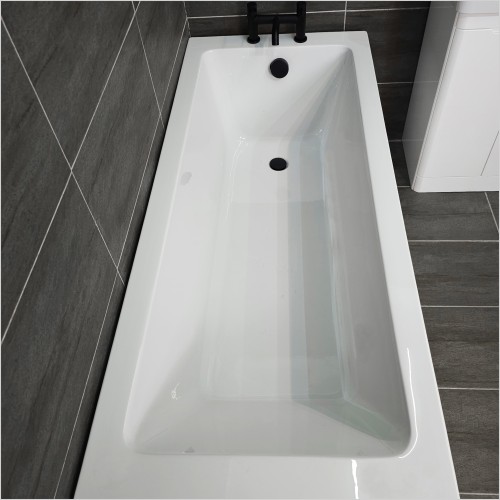 Reflections - Sienna Charlie Rio Vanity Bathroom Suite Inc Black Taps