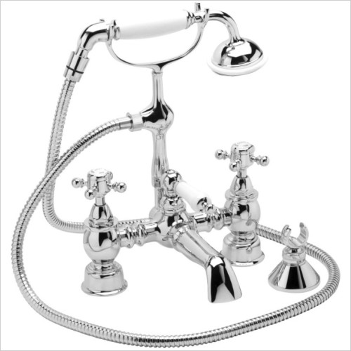 Heritage Bathrooms - Hartlebury Deck Bath/Shower Mixer