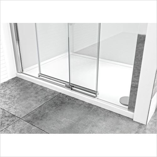 Roman Showering - Haven8 Level Access Sliding Dr 1100mm LH