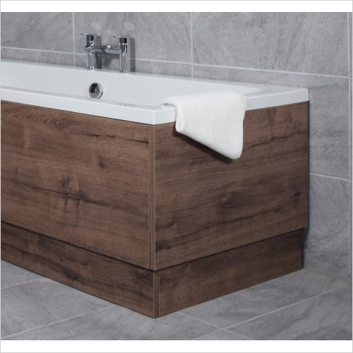 St. Moritz - Walnut Finish 700mm End Bath Panel