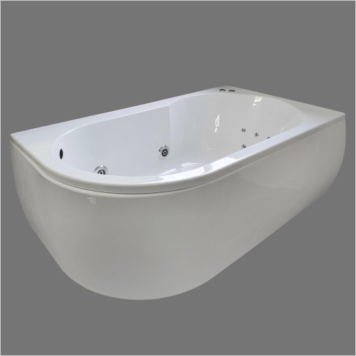 Gems - Serena Corner Bath 1550 x 900mm RH Whirlpool