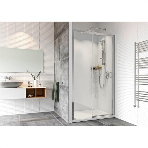 Roman Showering - Haven8 Level Access Sliding Dr 1700mm RH
