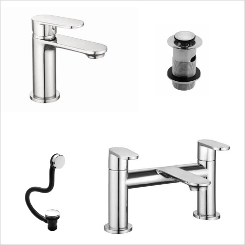 Reflections - Design V Tap Pack Including Basin Mono & Bath Filler