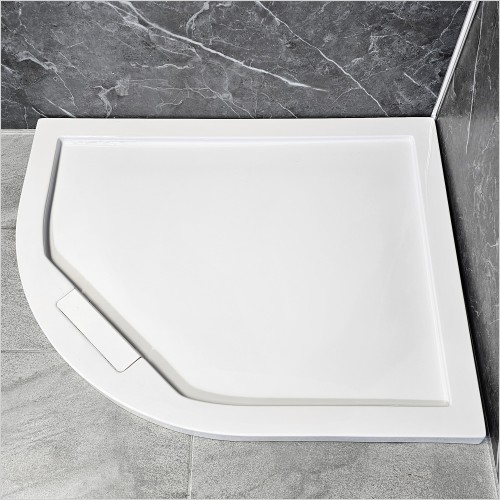 Manhattan - Duralite 1000 x 800mm Left Hand Quad Tray Std/Easy Plumb