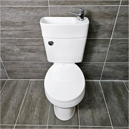 Reflections - Duo All In One Toilet & Basin Combination Cloakroom Set