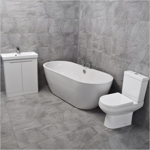 Gems - Florence Freestanding Bath With Rio Vanity Suite