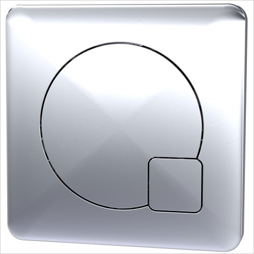 Hudson Reed - Hudson Reed Contemporary Chrome Dual Flush Push Button