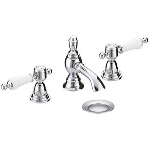 Heritage Bathrooms - Glastonbury 3TH Basin Mixer