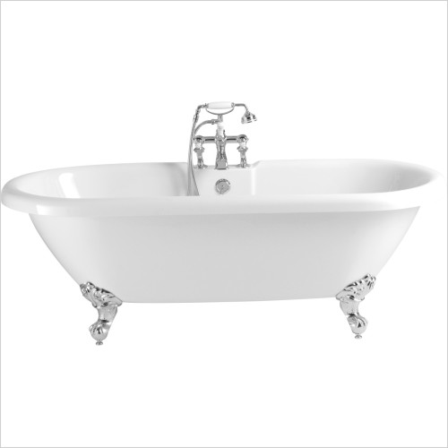 Heritage Bathrooms - Oban 1760 x 790mm Acrylic Double Ended Roll Top Bath 2TH