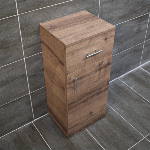 St. Moritz - Walnut Finish 350mm Drawline Storage Unit