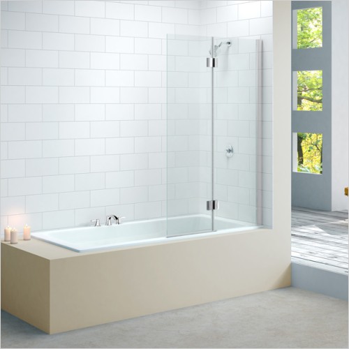Merlyn - Merlyn MB7 2 Panel Hinged Bath Screen Right Hand Only