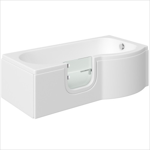 Gems - Concept P Shaped Easy Access Bath Right Hand