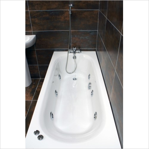 Reflections - Monte Carlo 1500 x 700mm Bath with 6 Jet Whirlpool