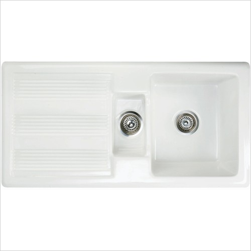 Rak - Gourmet 1.5 Bowl Ceramic Kitchen Sink