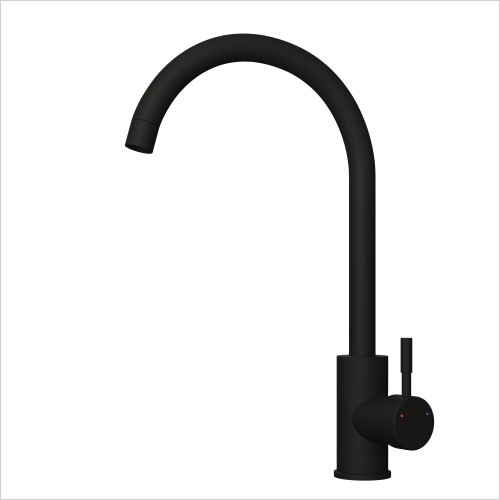 Tecaz - Ellsi Tivoli Matt Black Kitchen Mixer Tap