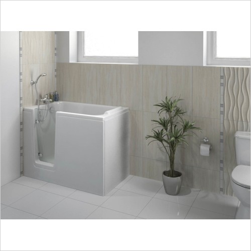 Gems - Comfort Easy Access Deep Soak Bath 1210mm Left Hand