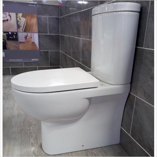 Tecaz - Newton Close Coupled Closed Back Toilet Inc Maria Seat