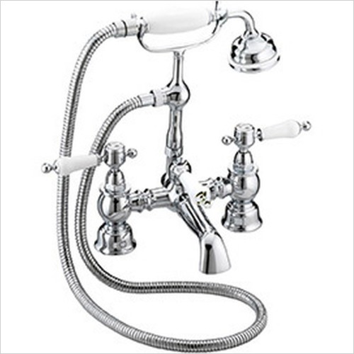 Heritage Bathrooms - Glastonbury Deck Bath/Shower Mixer