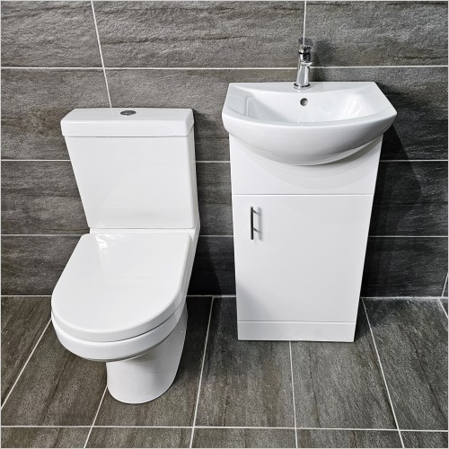 St. Moritz - 450mm Vanity Unit & Charlie Toilet Set