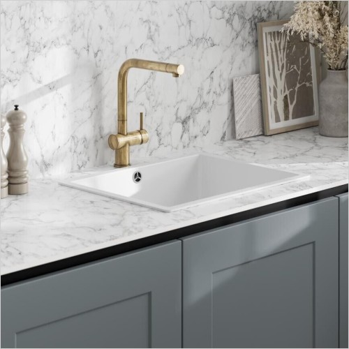 Franke - Franke Active Plus Brushed Brass Single Lever Kitchen Tap