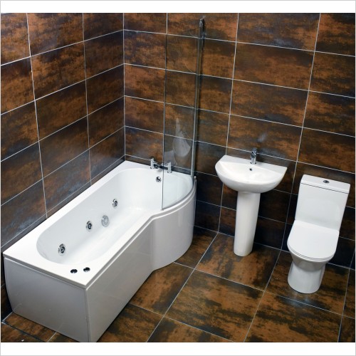 Reflections - Maria Whirlpool Showerbath Suite Right Hand