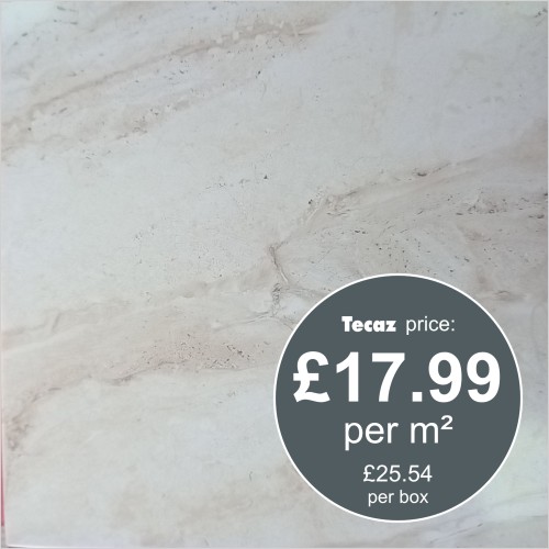 Tecaz - Inter Helena Cream 450 x 450mm Wall / Floor Tile
